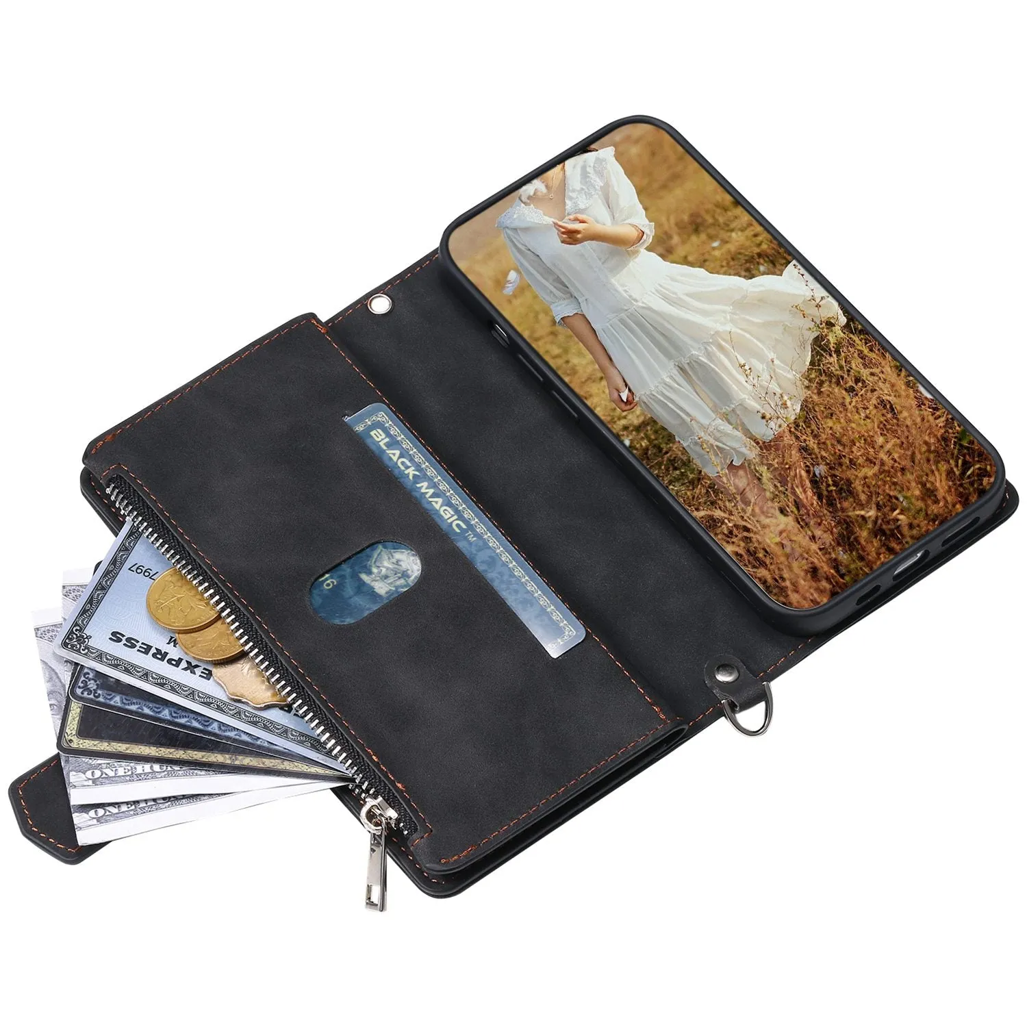 005 Style Rhombus Texture Phone Case for Samsung Galaxy A71 4G SM-A715, Zipper Pocket Leather Stand Wallet Cover with Wrist Strap