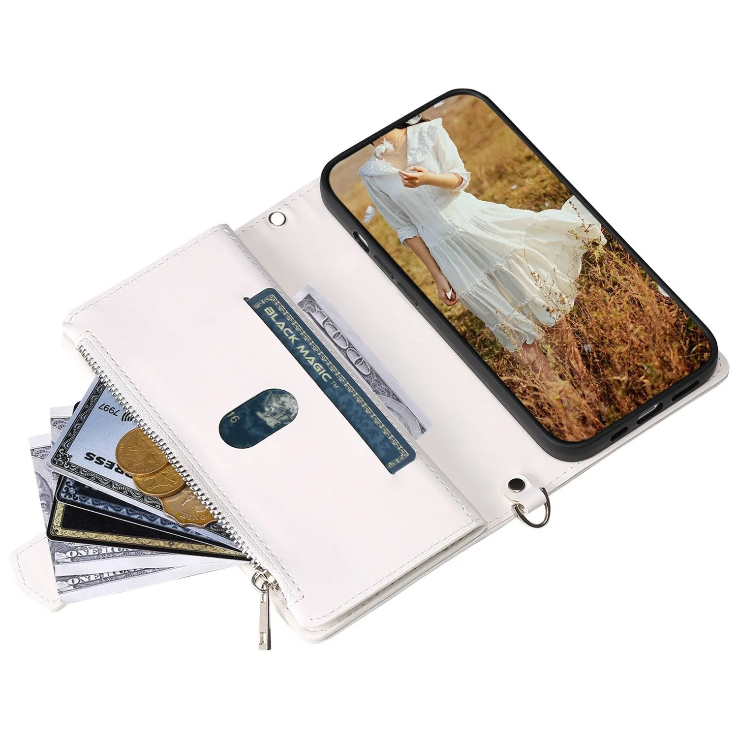 005 Style Rhombus Texture Phone Case for Samsung Galaxy A71 4G SM-A715, Zipper Pocket Leather Stand Wallet Cover with Wrist Strap