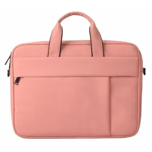 15.6 Inch Laptop One-shoulder Handbag with Waterproof Anti-theft Design and Suitcase Belt