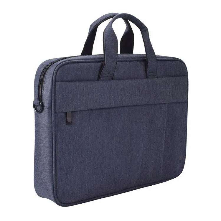 15.6 Inch Laptop One-shoulder Handbag with Waterproof Anti-theft Design and Suitcase Belt