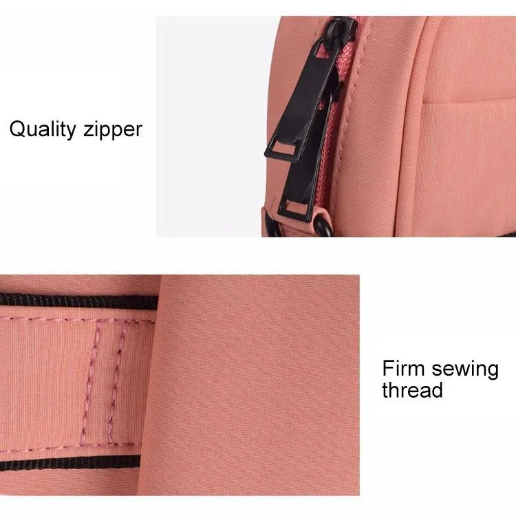 15.6 Inch Laptop One-shoulder Handbag with Waterproof Anti-theft Design and Suitcase Belt