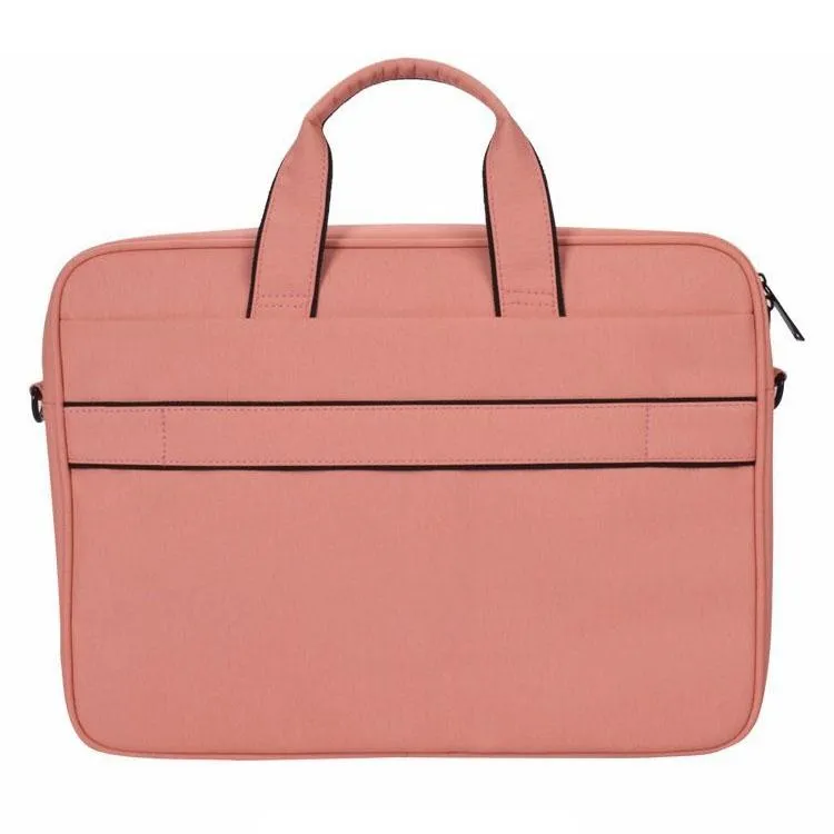 15.6 Inch Laptop One-shoulder Handbag with Waterproof Anti-theft Design and Suitcase Belt