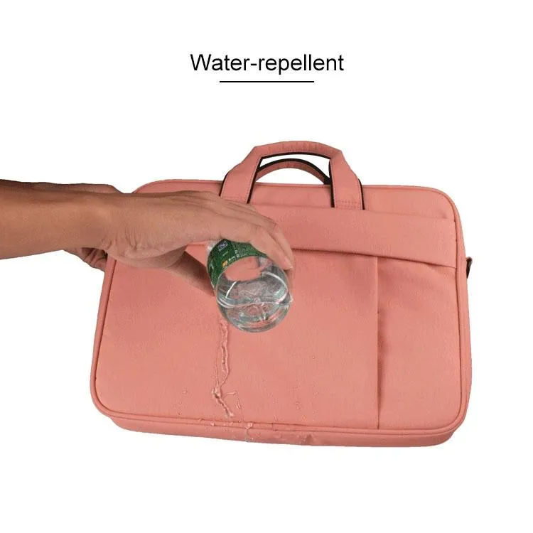 15.6 Inch Laptop One-shoulder Handbag with Waterproof Anti-theft Design and Suitcase Belt