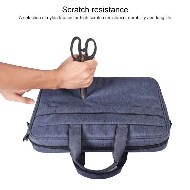 15.6 Inch Laptop One-shoulder Handbag with Waterproof Anti-theft Design and Suitcase Belt