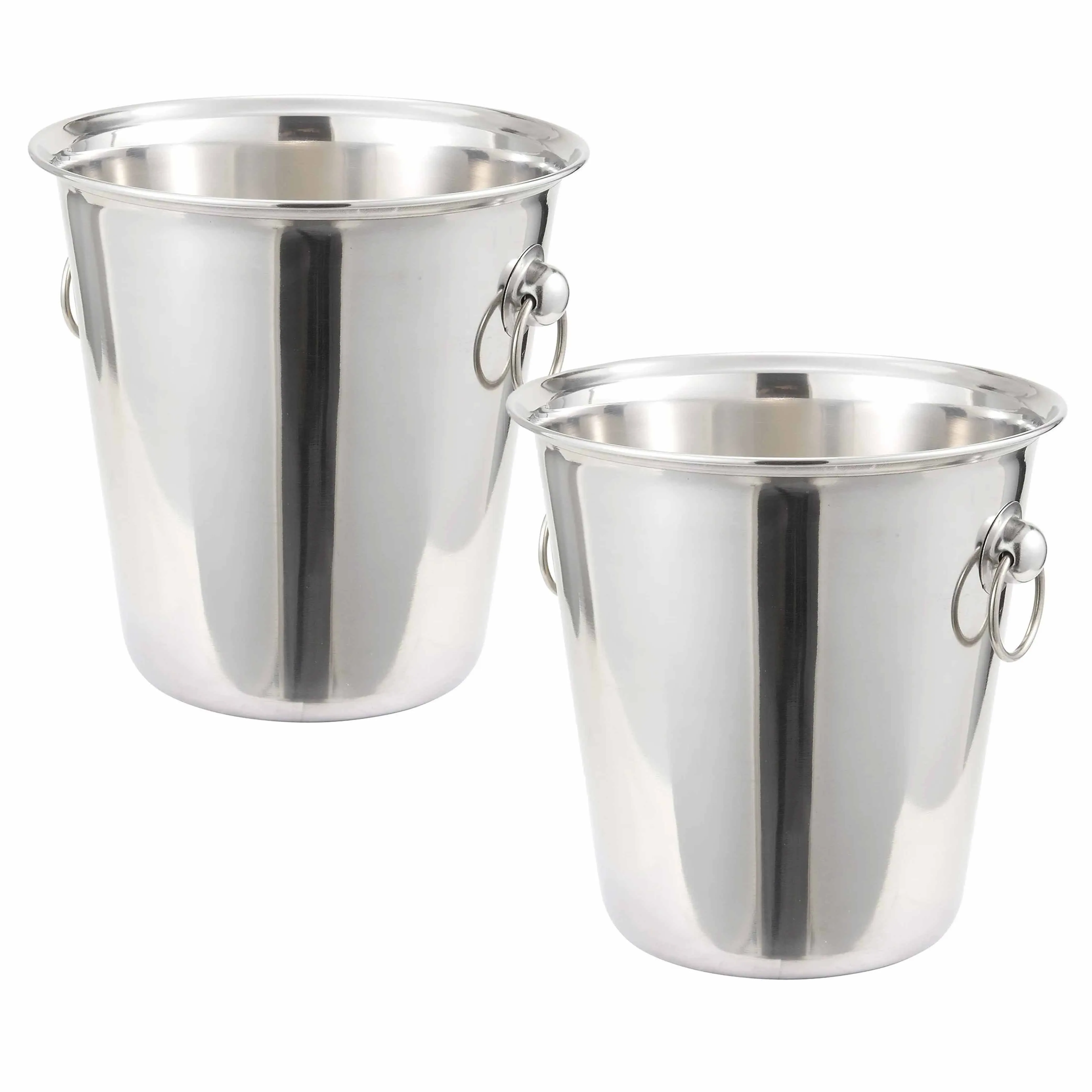 6 Pc Stainless Steel Ice Bucket Wine Chiller Champagne Beer Cooler Tub 4qt Large