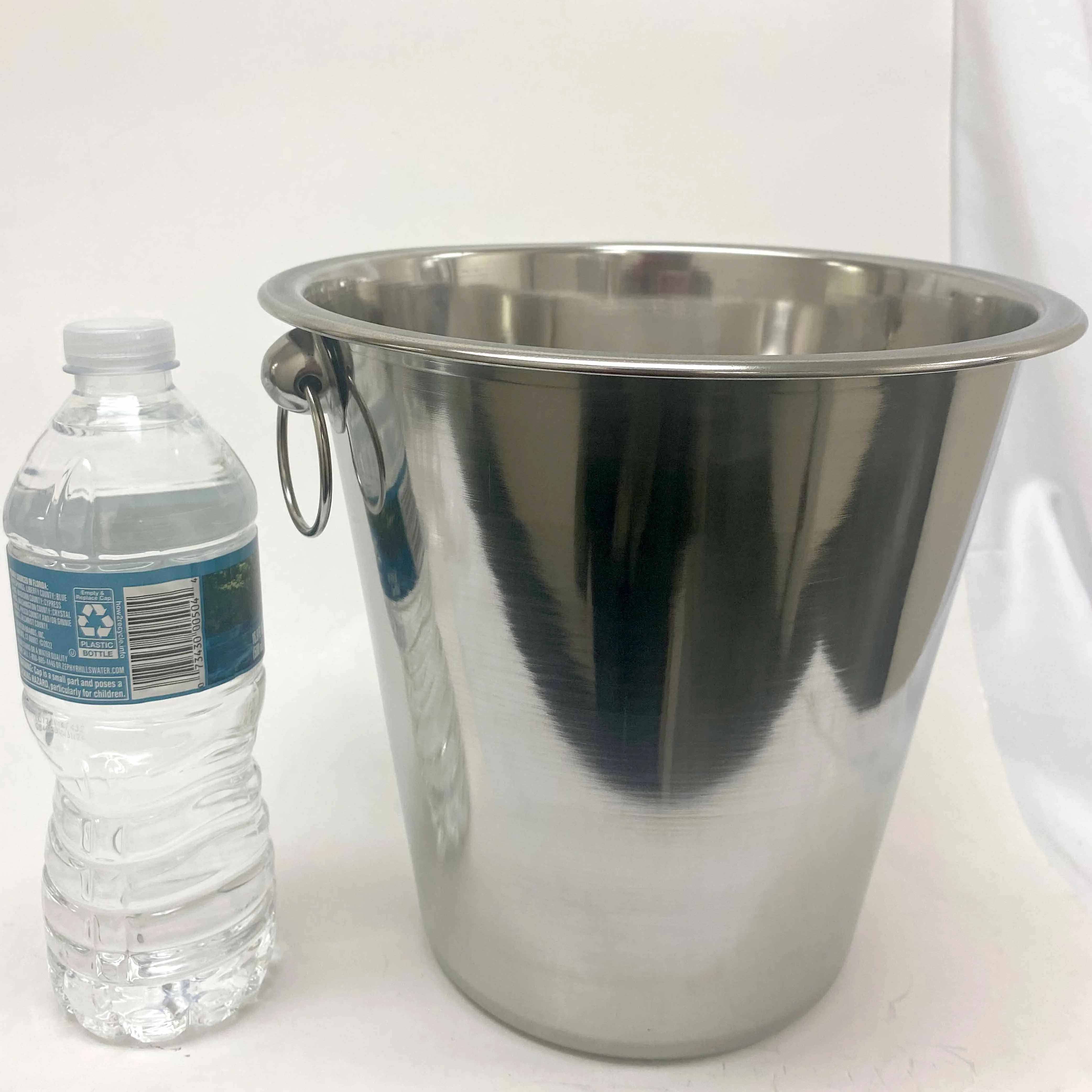 6 Pc Stainless Steel Ice Bucket Wine Chiller Champagne Beer Cooler Tub 4qt Large