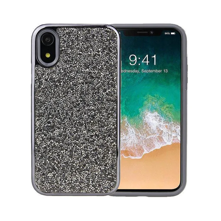 All That Glitter | Charcoal Silver Crystal Case