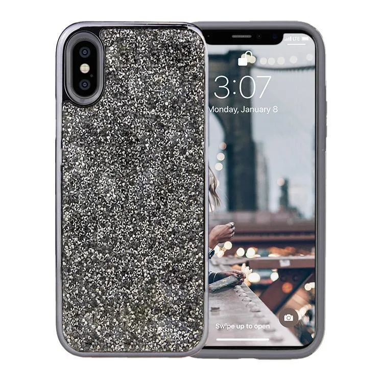 All That Glitter | Charcoal Silver Crystal Case