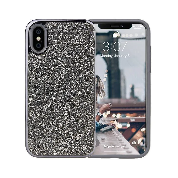 All That Glitter | Charcoal Silver Crystal Case