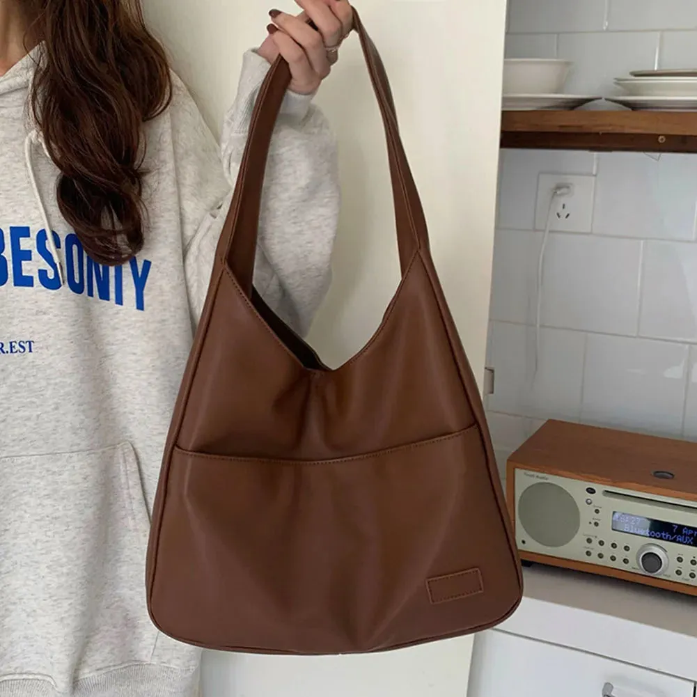 Amozae-Large Capacity Tote Bag Women's New Trendy Shoulder Bag Simple and Versatile Commuter Bag Fashion Luxury Designer Handbags