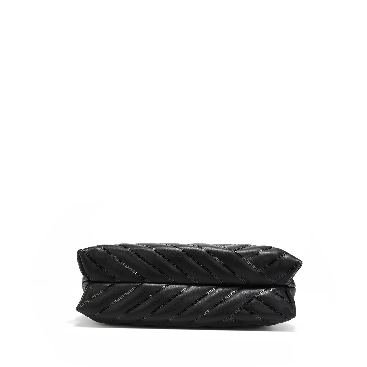 ANGLE SEQUIN CLUTCH