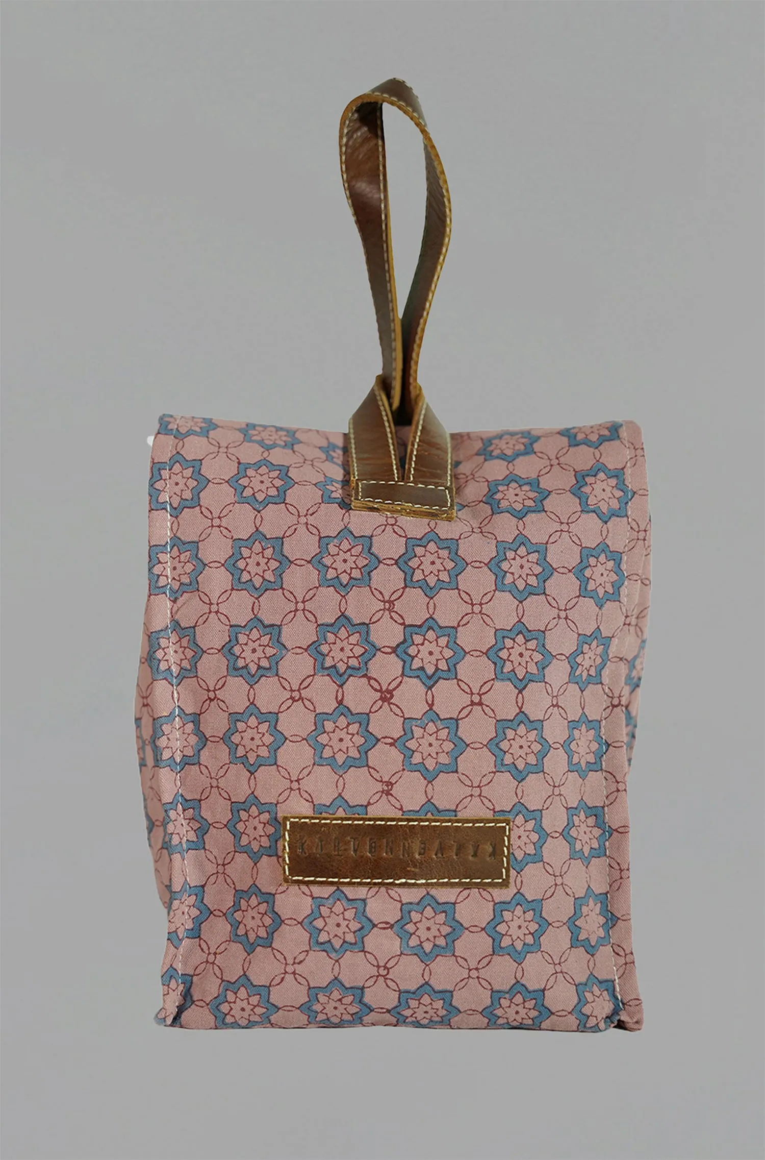 Artisanal Canvas Lunch Bag in Dahlia