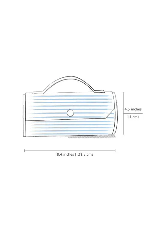 Ash & Moon Round Clutch - Changeable Sleeve