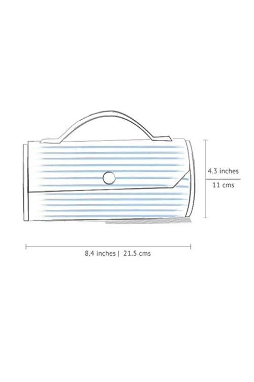 Ash Gray Round Clutch - Single Sleeve
