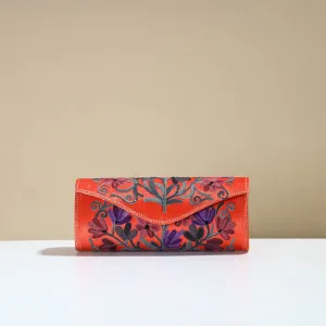 Authentic Kashmiri Crewel Embroidery Velvet Clutch 39