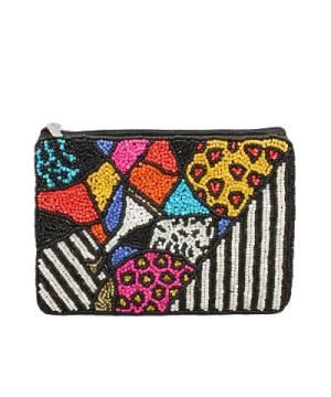 Beaded Pouch, Abstract