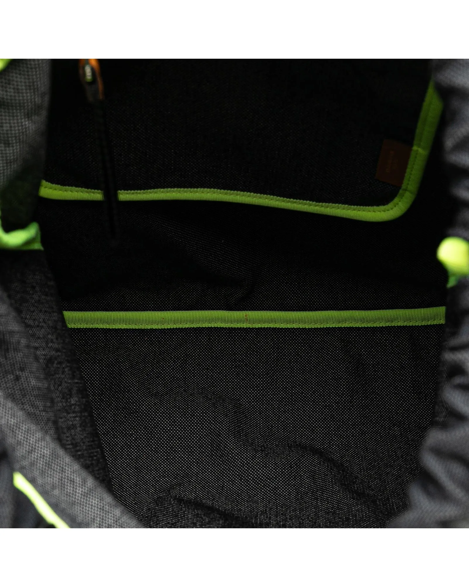 Canvas Drawstring Backpack with Interior Zip Pocket