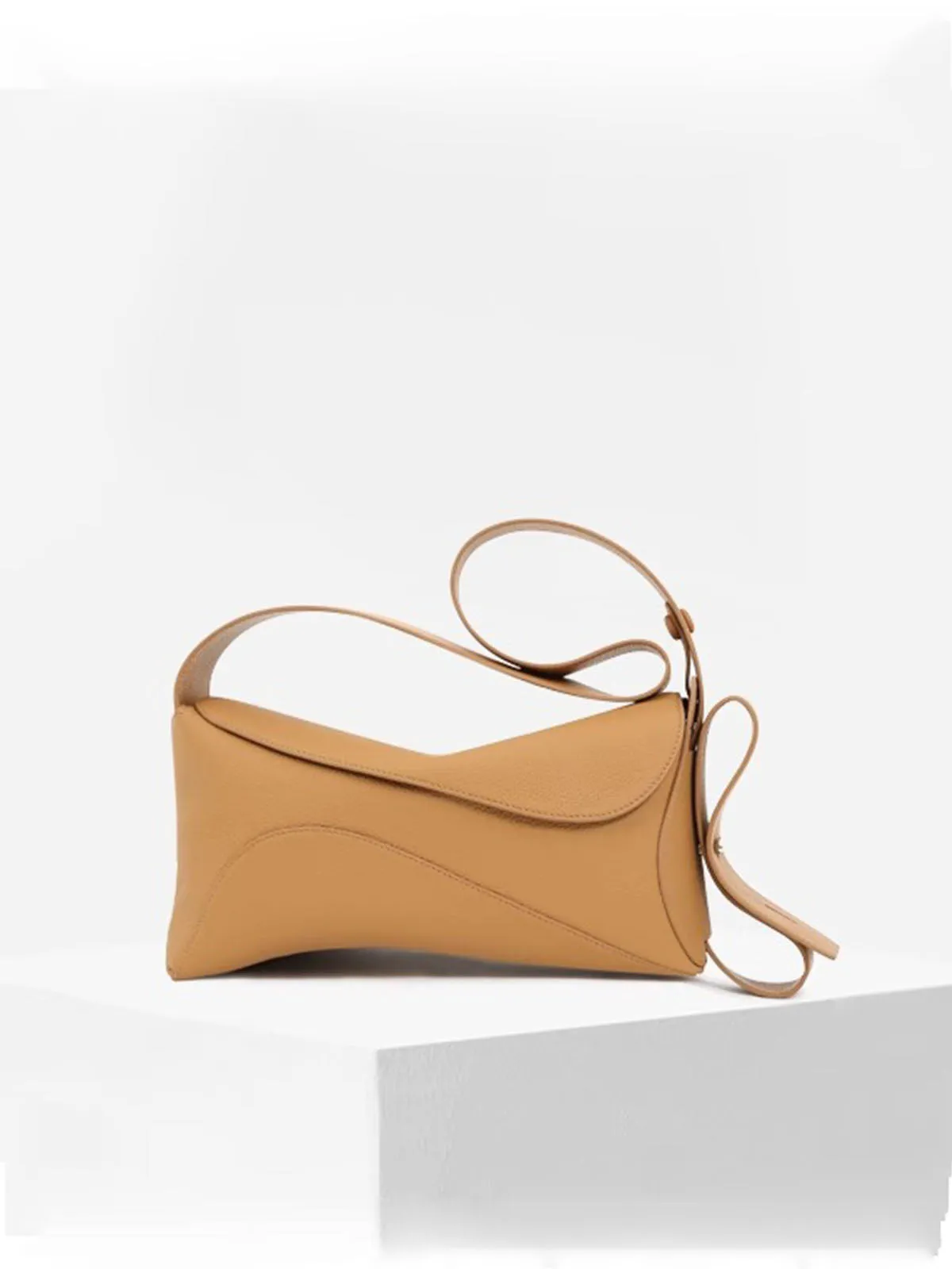 Chic Cowhide Hobo Bag Large Capacity Shoulder Bag