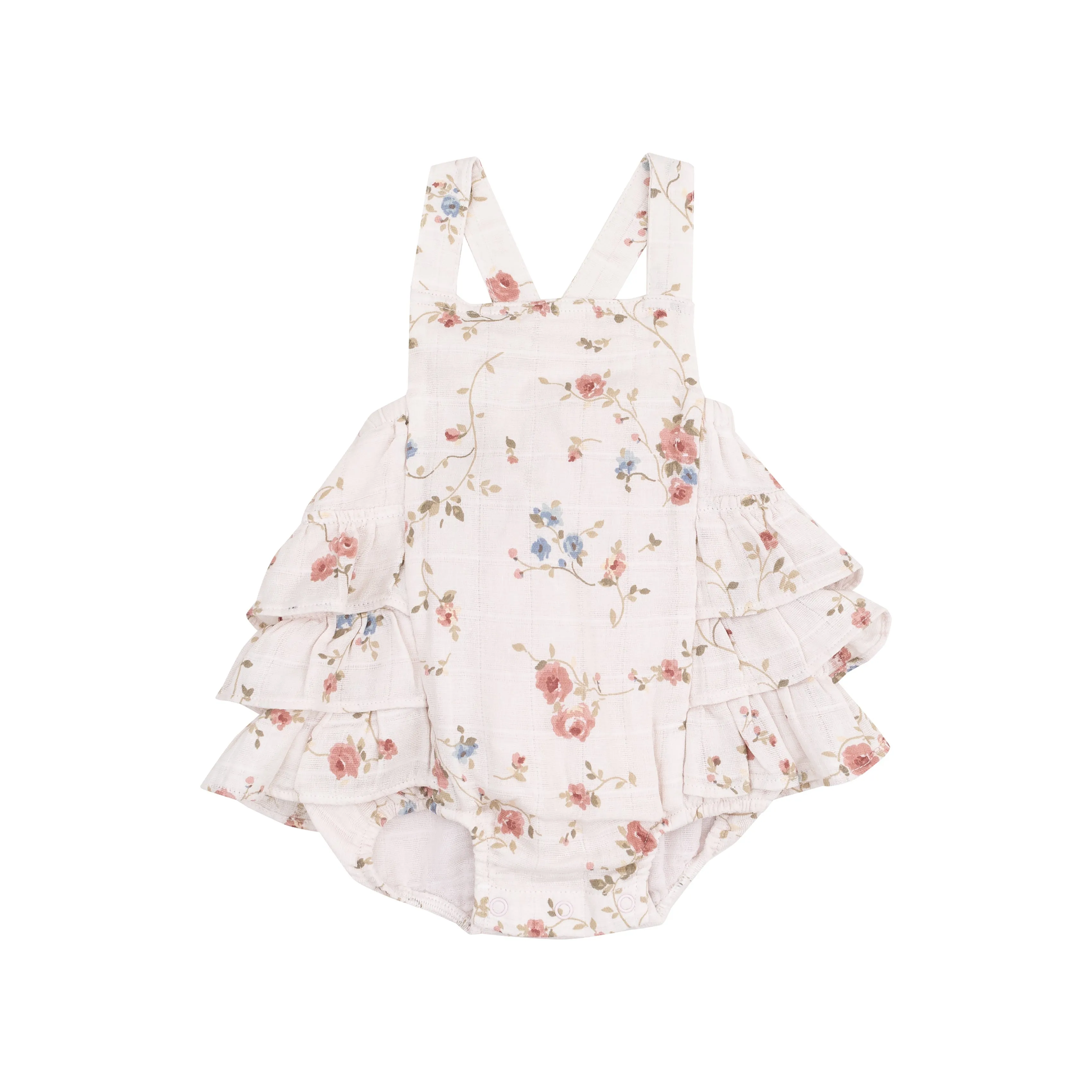 Climbing Roses Ruffle Sunsuit