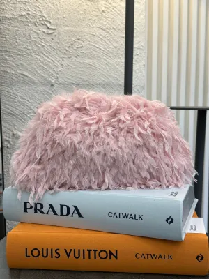 Feather Bag, Pale Pink