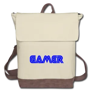 Gamer Word Text Art Canvas Backpack