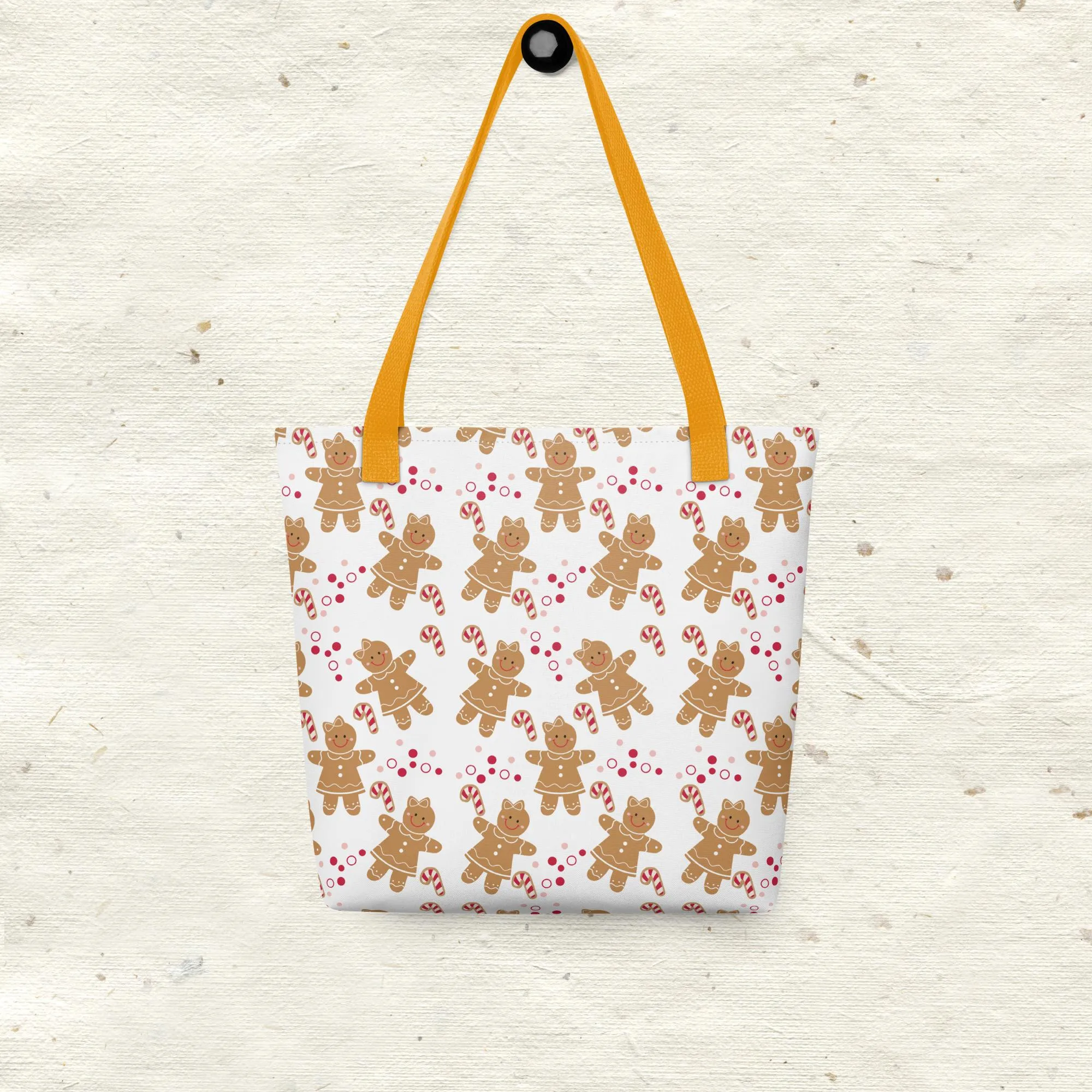 Gingerbread and Candy Canes Tote Bag