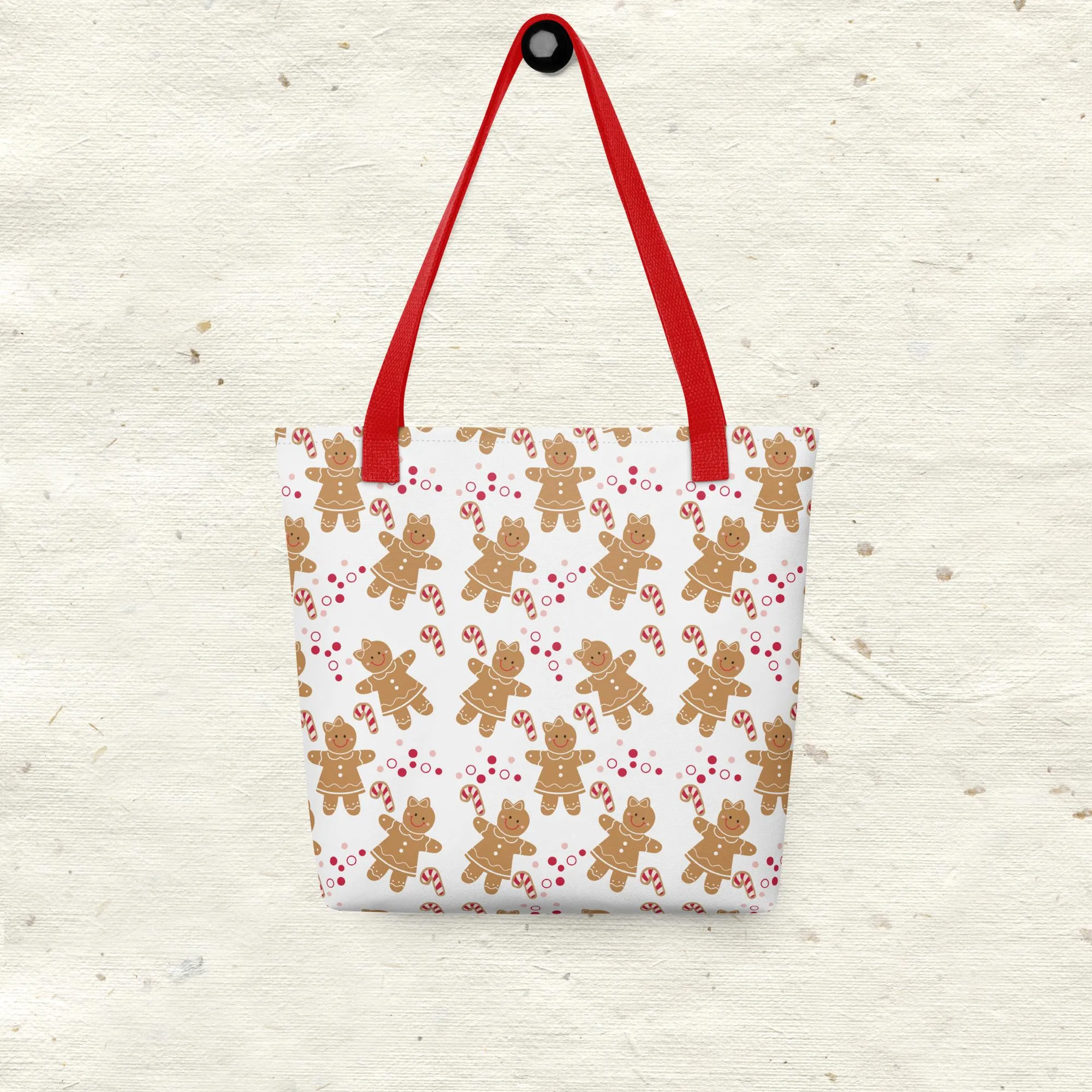 Gingerbread and Candy Canes Tote Bag