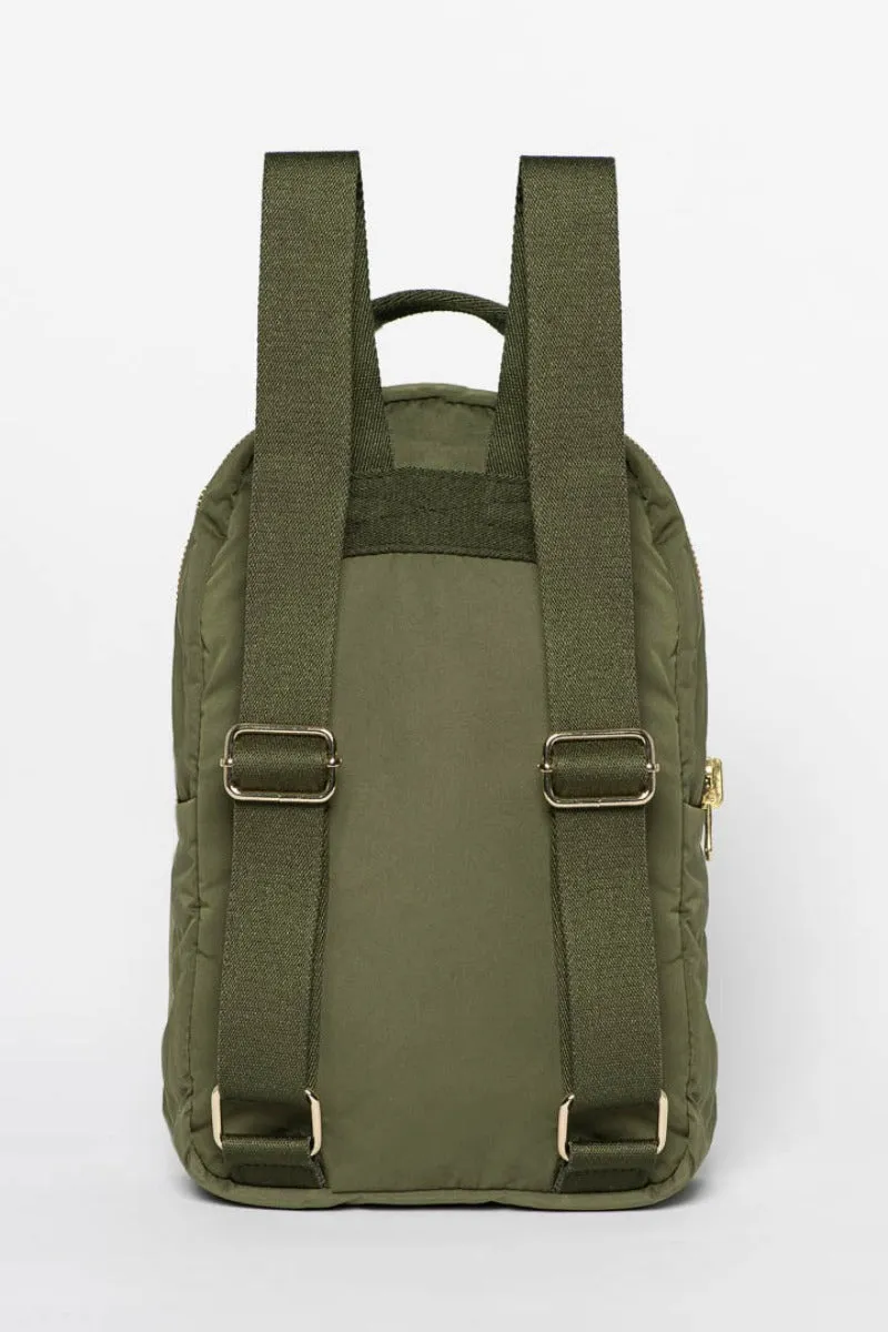 Green Puffy Mini Backpack