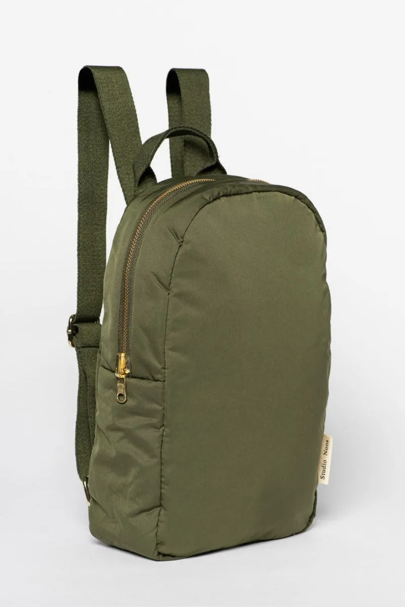 Green Puffy Mini Backpack