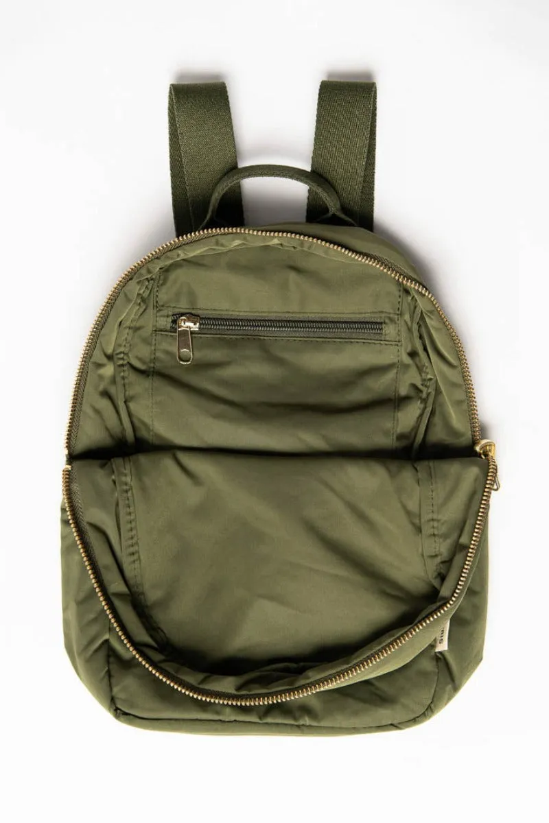 Green Puffy Mini Backpack