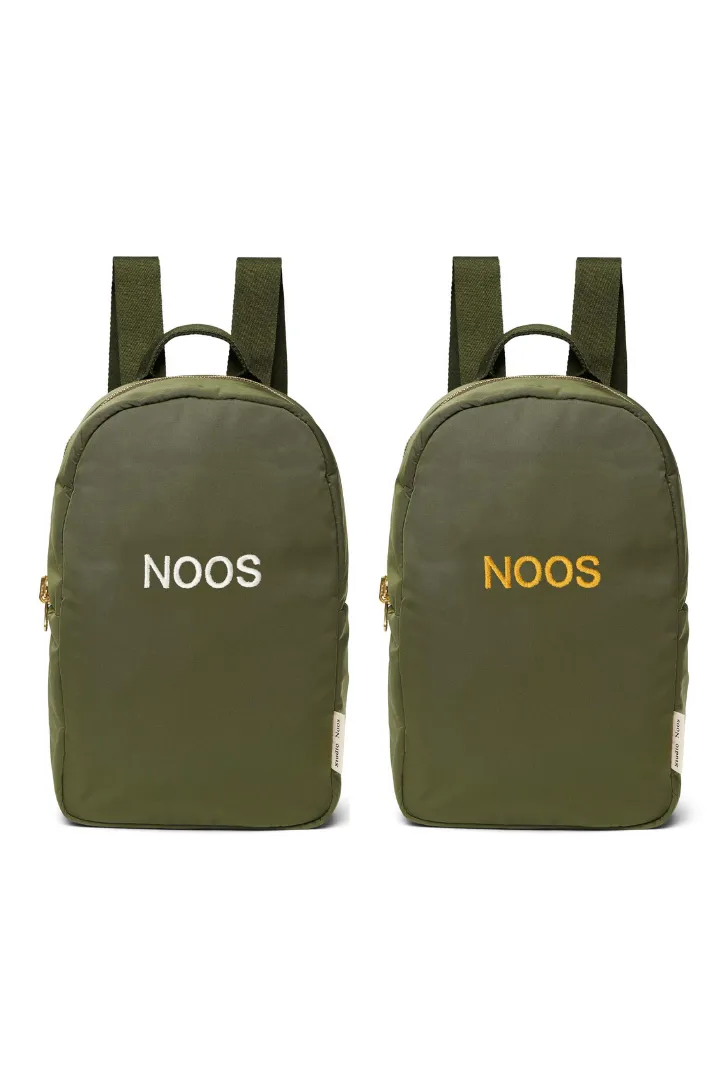 Green Puffy Mini Backpack