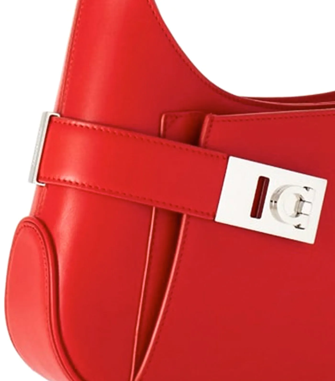 Hobo Shoulder Bag M Flame Red
