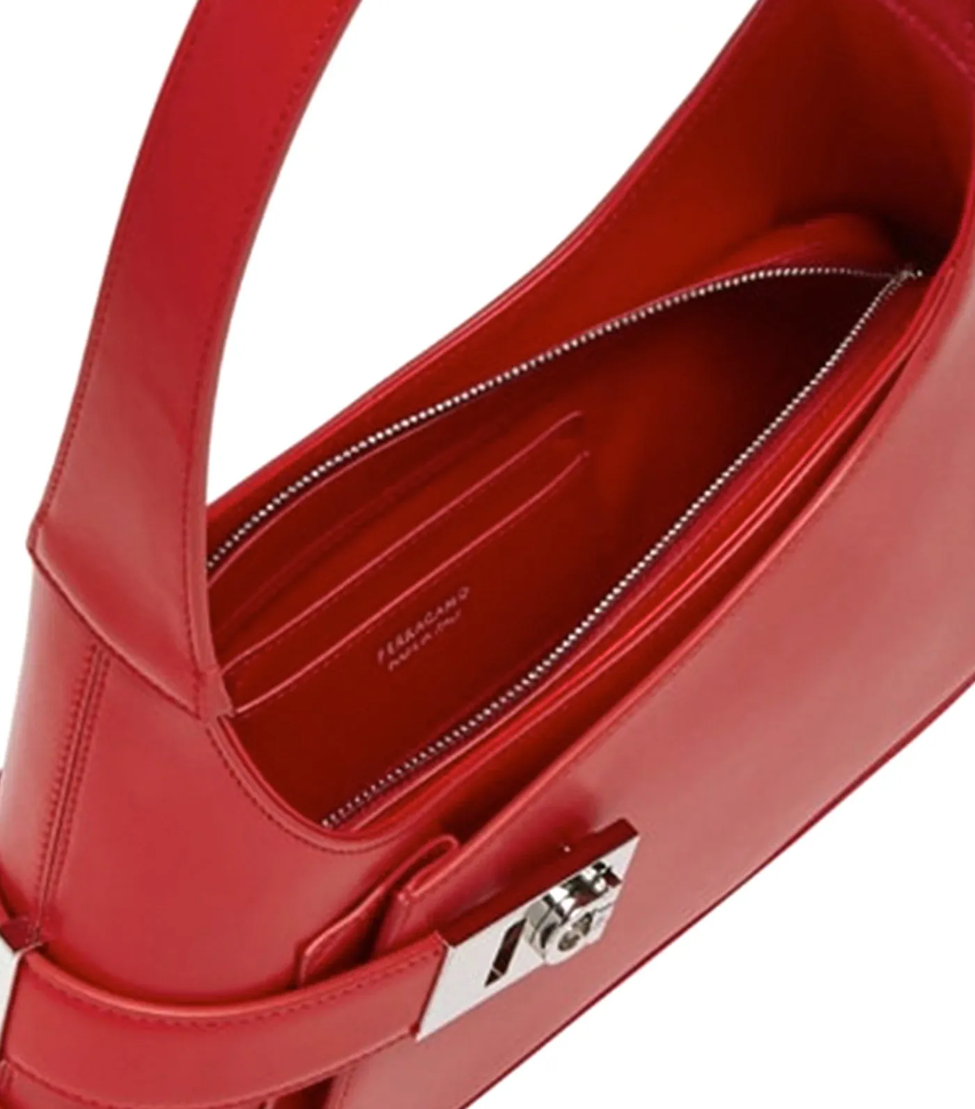 Hobo Shoulder Bag M Flame Red