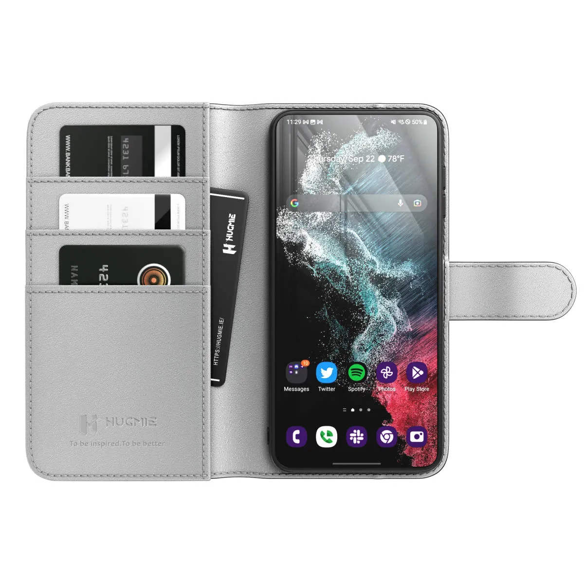 Hugmie® Classic Series iPhone 13 Pro Leather Folio Case