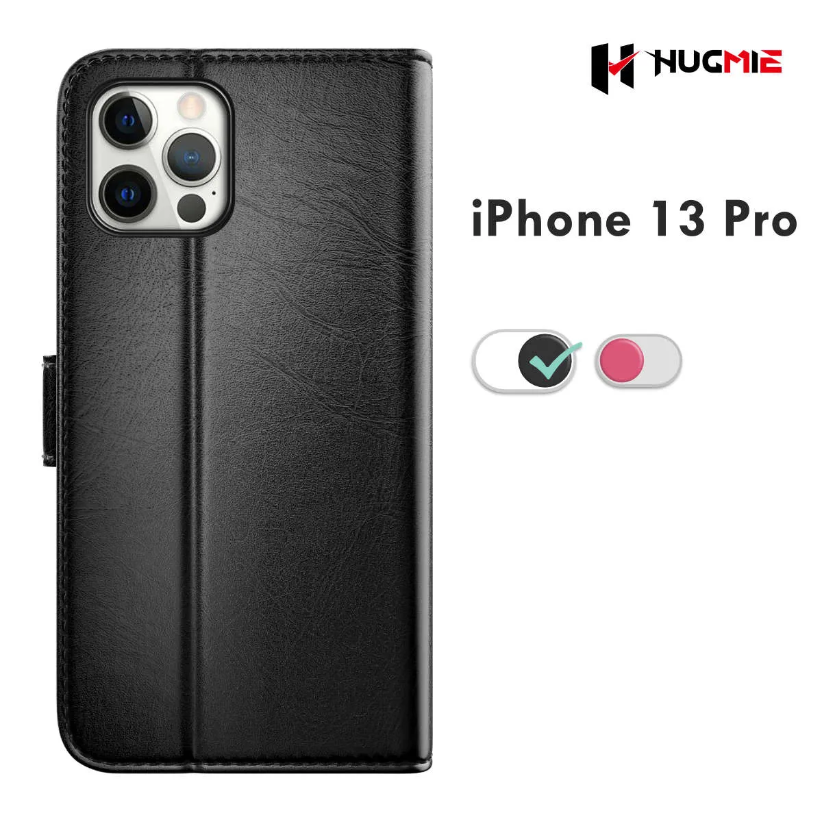 Hugmie® Classic Series iPhone 13 Pro Leather Folio Case