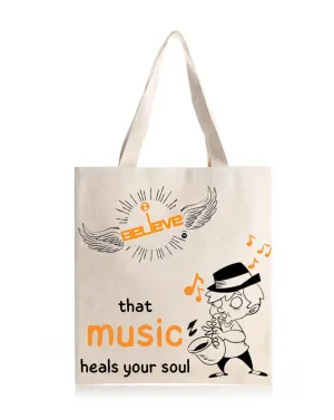 I Believe in Music Daily Thaila -  Canvas Reusable Bags
