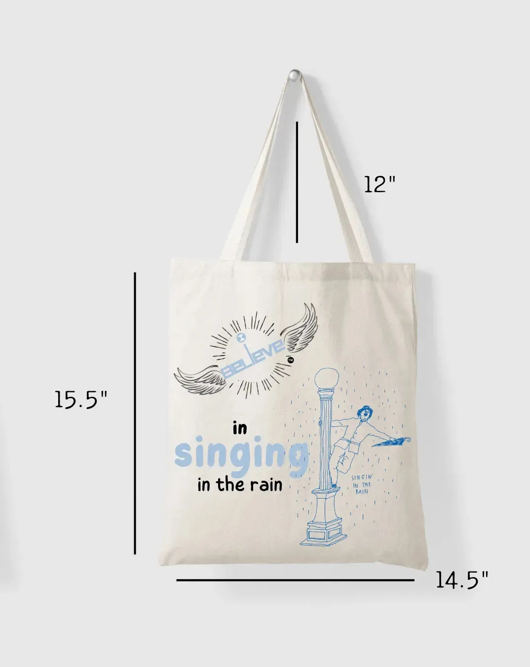I Believe in Singing Daily Thaila -  Canvas Reusable Bags
