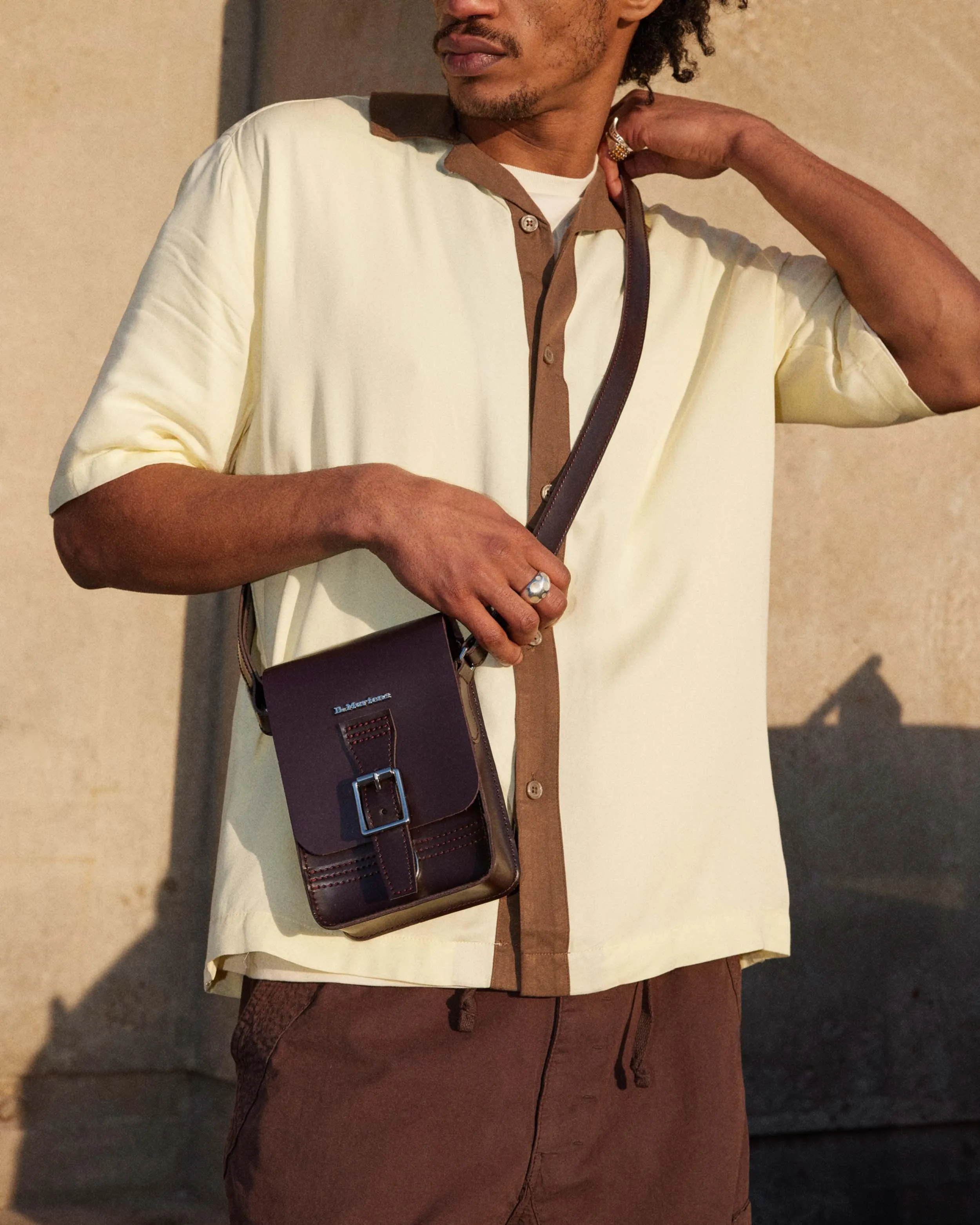 Leather Box Crossbody Bag