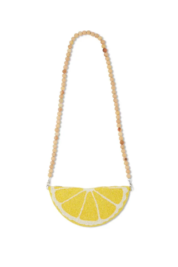 Lemon Beaded Bag
