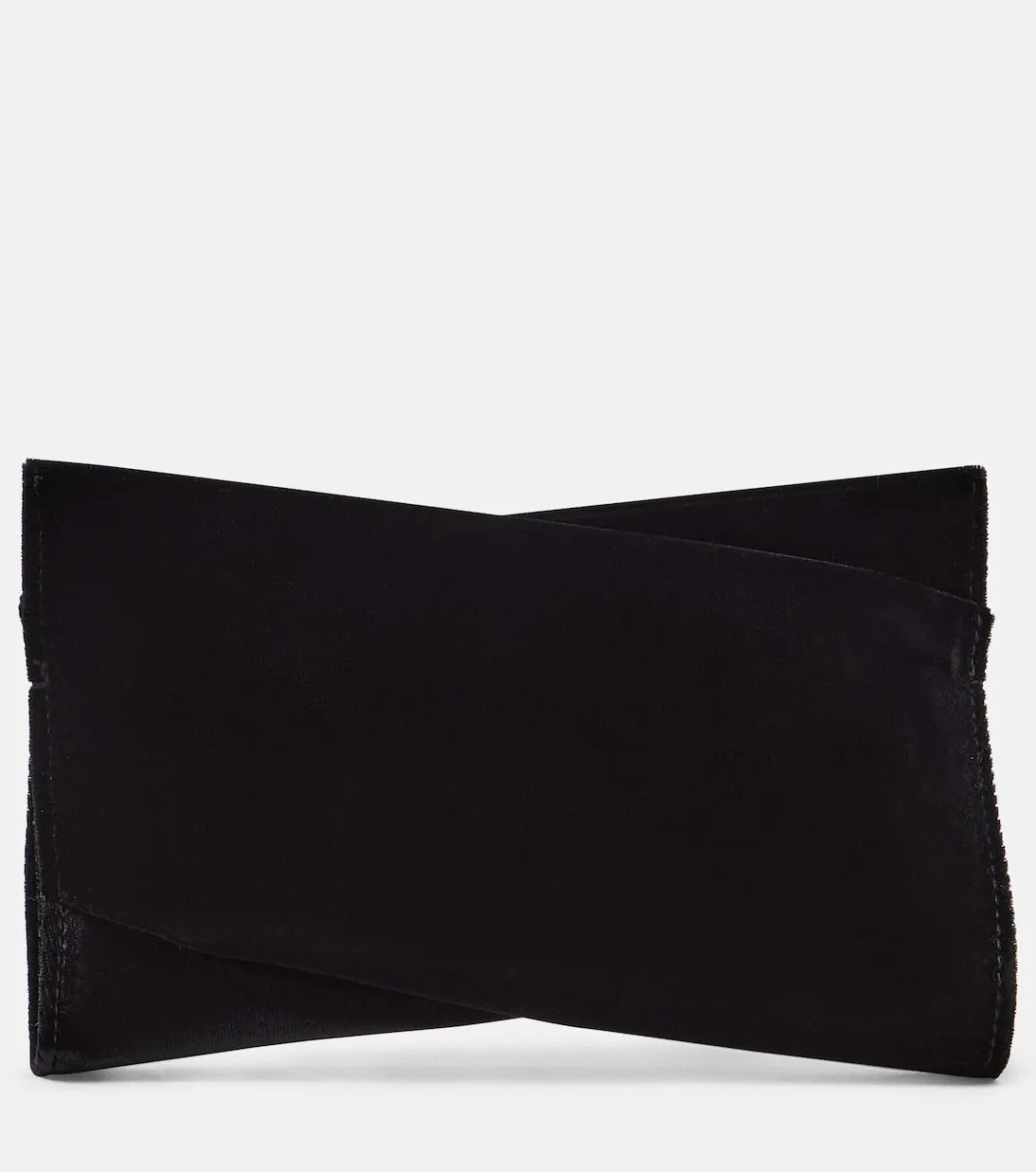 Loubitwist Christian Louboutin Small Cotton Velvet Clutch, Black