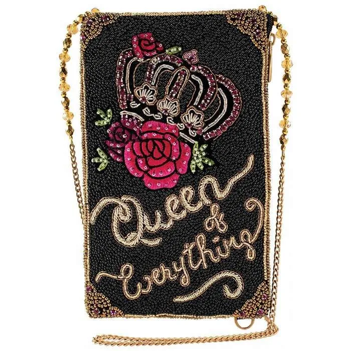 Mary Frances Queen of Everything Beaded Cross Body Phone Bag
