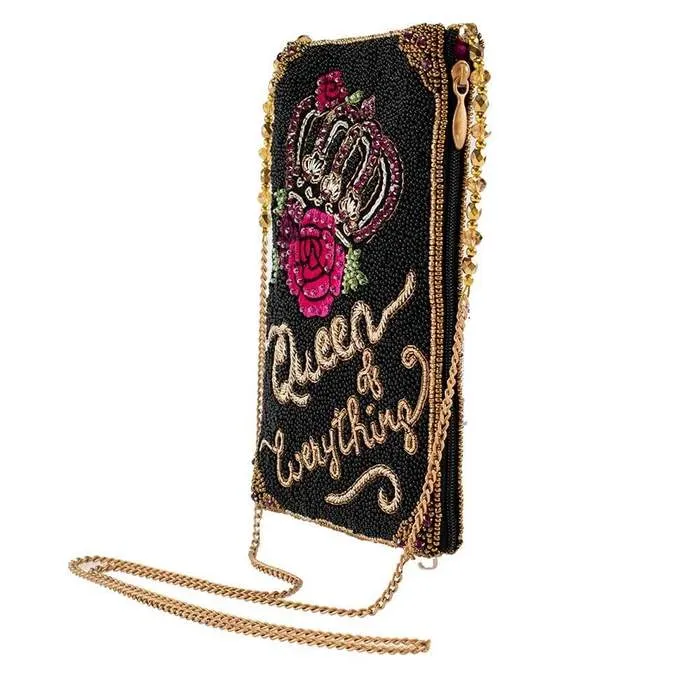 Mary Frances Queen of Everything Beaded Cross Body Phone Bag