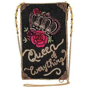Mary Frances Queen of Everything Beaded Cross Body Phone Bag