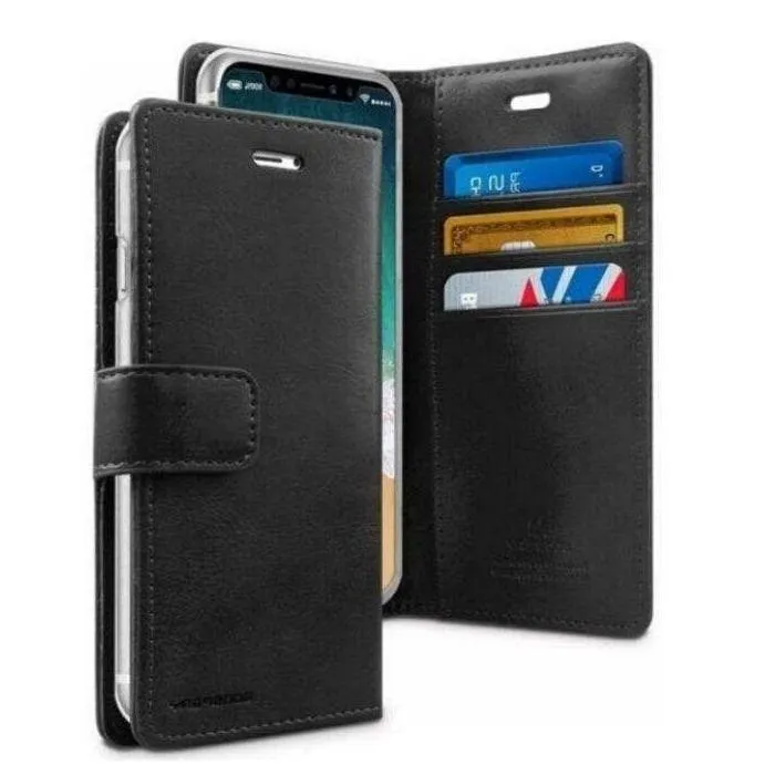 Mercury Blue Moon Diary Case for iPhone 13 Pro - Black