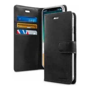 Mercury Blue Moon Diary Case for iPhone 13 Pro - Black