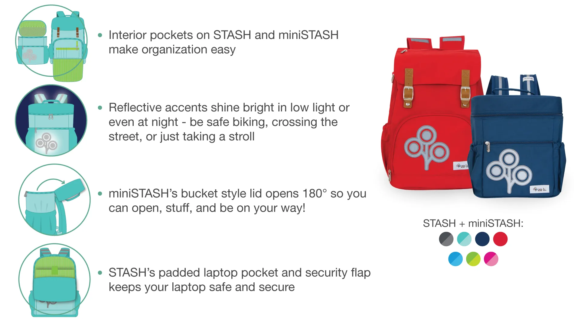 Ministash Backpack Red