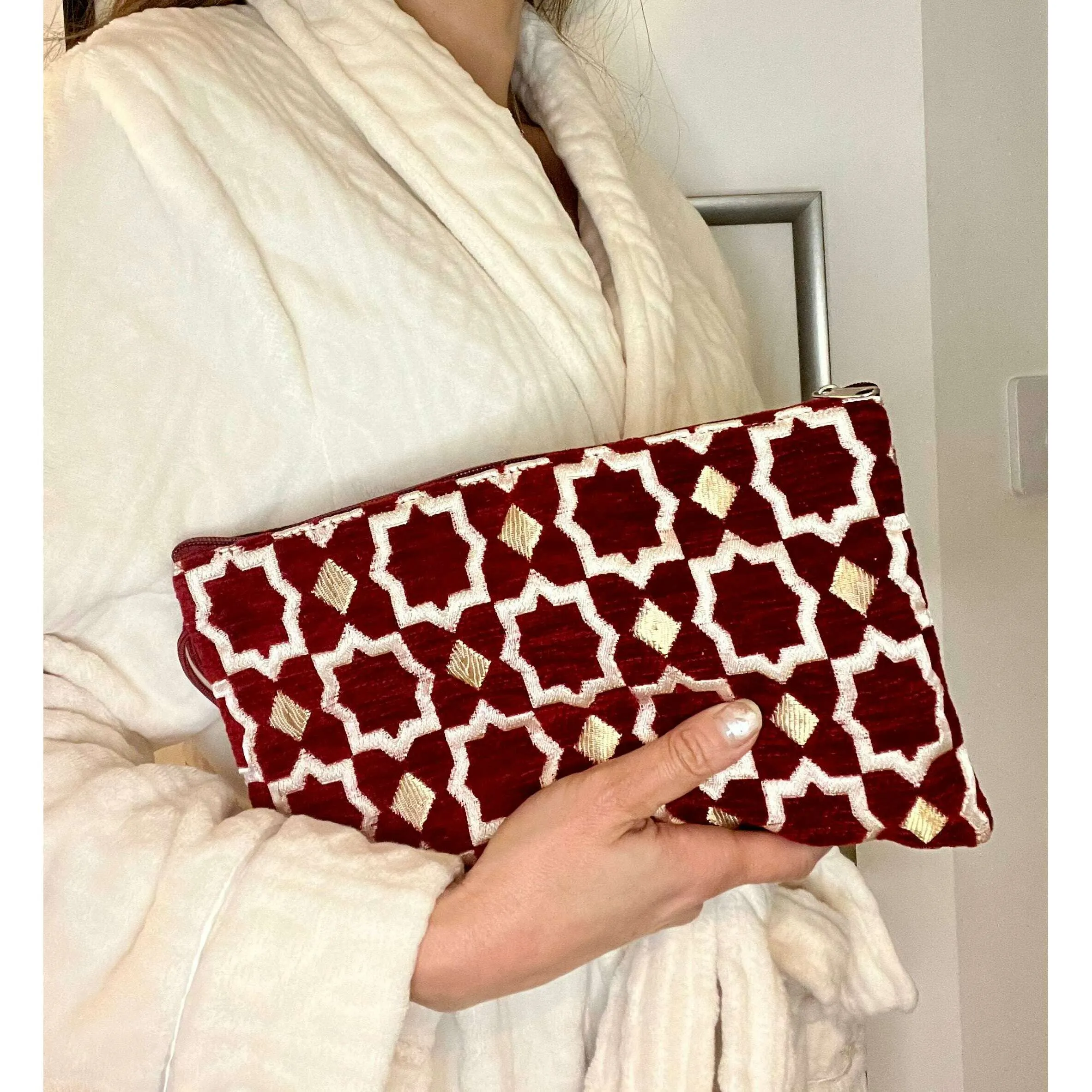 Moroccan Ziliji Make Up/Cosmetic /Travel Toiletry Bag
