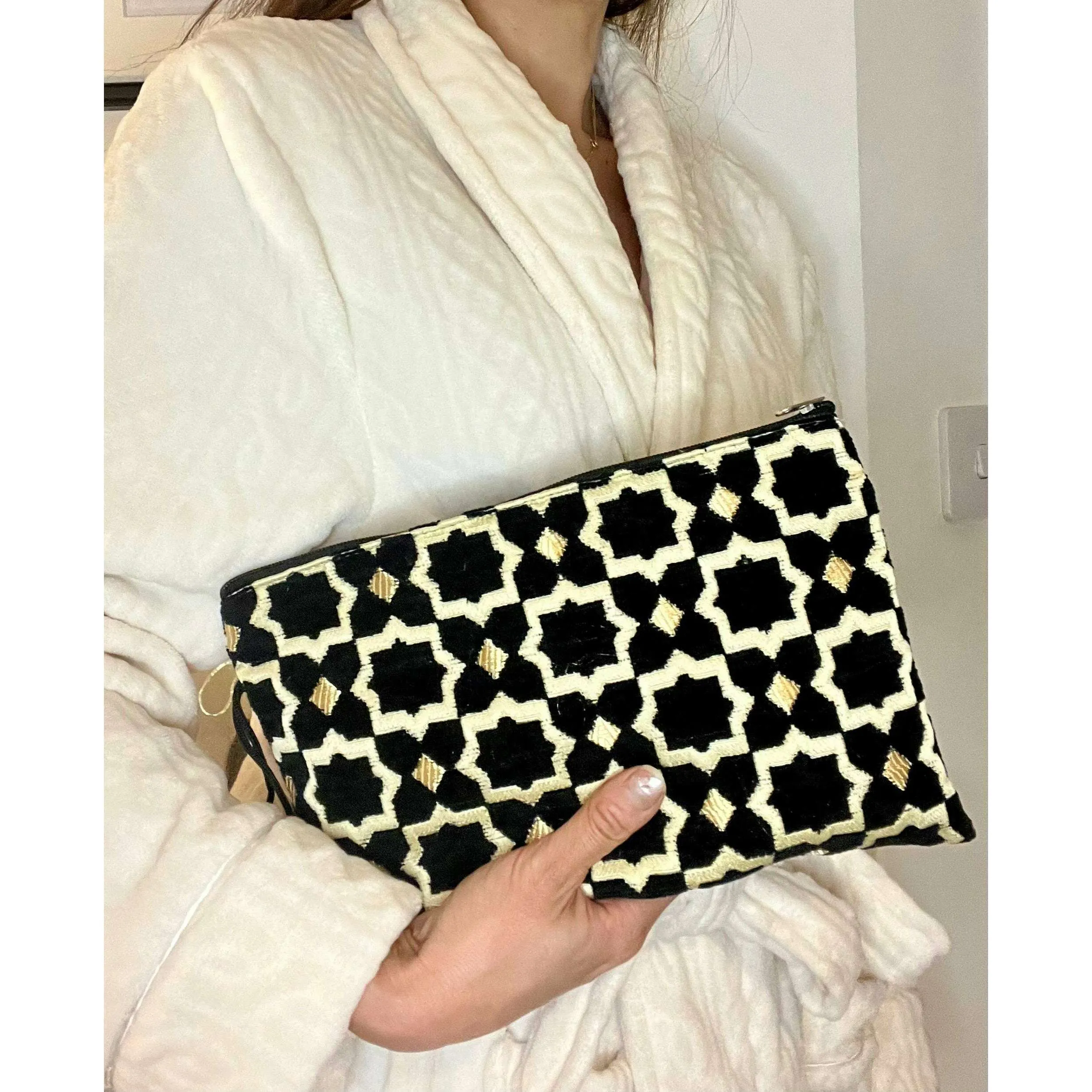 Moroccan Ziliji Make Up/Cosmetic /Travel Toiletry Bag