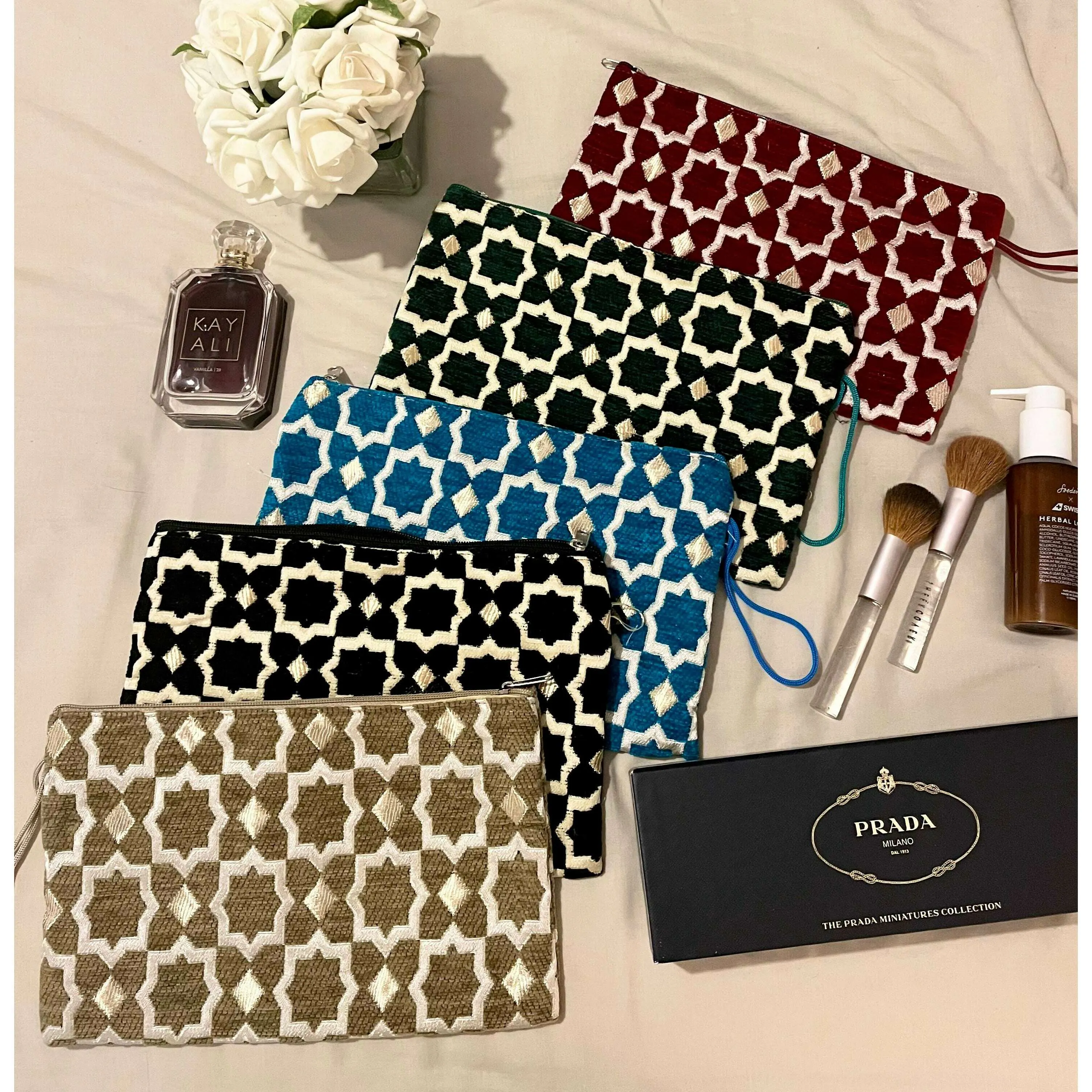 Moroccan Ziliji Make Up/Cosmetic /Travel Toiletry Bag