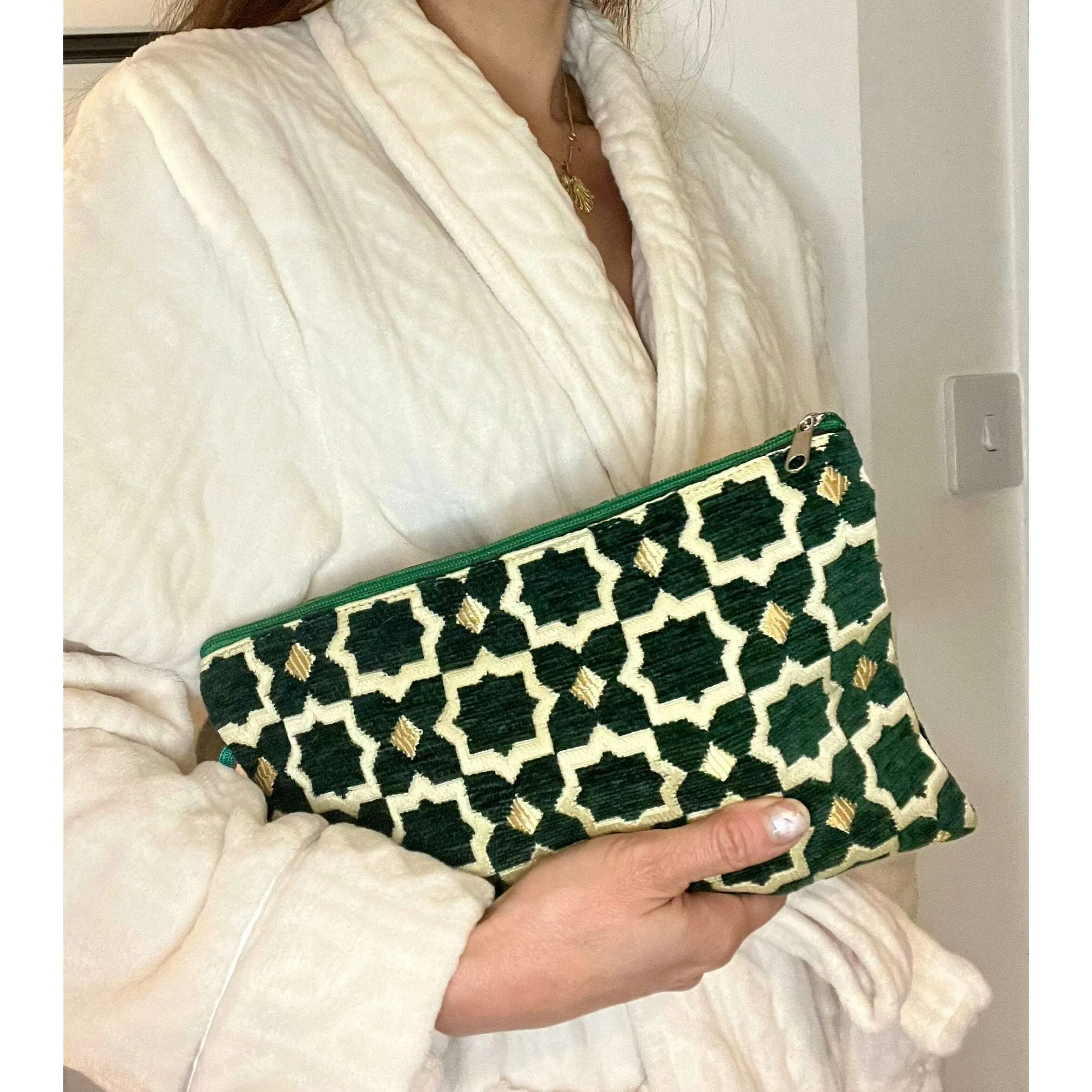 Moroccan Ziliji Make Up/Cosmetic /Travel Toiletry Bag